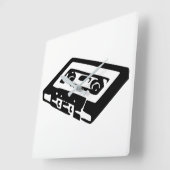 Audio Cassette Vierkante Klok (Hoek)