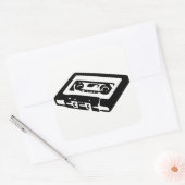 Audio Cassette Vierkante Sticker (Envelop)
