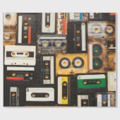 Audio-cassetteband Cadeaupapier (Vlak)