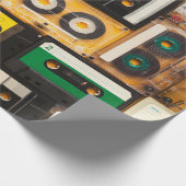Audio-cassetteband Cadeaupapier (Hoek)