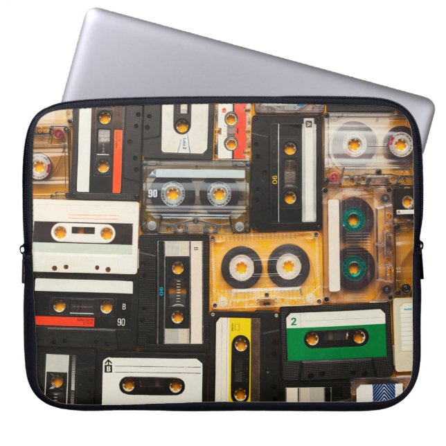 Audio-cassetteband Laptop Sleeve (Voorkant)