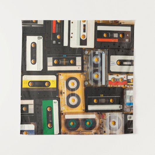 Audio-cassetteband Wandkleed (Voorkant (horizontaal))