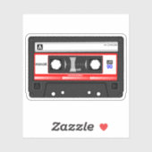 Audio-Cassettebandje Retro Sticker (Vel)