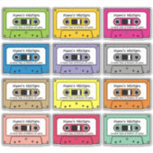 Audio Cassettebandjes Sticker Set (Voorkant)