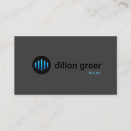 Audio DJ Gold Black Muziek Visitekaartje