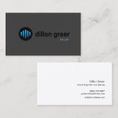 Audio DJ Gold Black Muziek Visitekaartje (Voorkant / Achterkant)