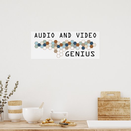 Audio en video Genius Poster (Keuken)