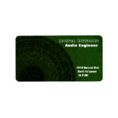 Audio Engineer Adres Label (Voorkant)