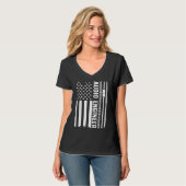 Audio Engineer American Flag Audio Engineering T-shirt (Voorkant volledig)