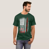 Audio Engineer American Flag VS Design for Fans T-shirt (Voorkant volledig)
