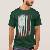 Audio Engineer American Flag VS Design for Fans T-shirt (Voorkant)