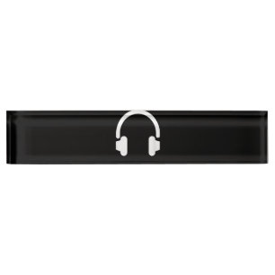 Audio Engineer Audiophile Dj Music Lover Hoofdtele Naambordje