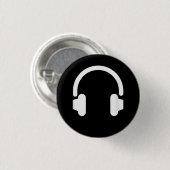 Audio Engineer Audiophile Dj Music Lover Hoofdtele Ronde Button 3,2 Cm (Voorkant /achterkant)