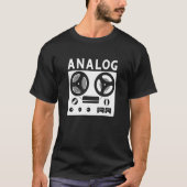 Audio Engineer Beatmaker en geluiddemper Analoge T T-shirt (Voorkant)