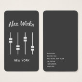 Audio Engineer DJ Visitekaartje (Voorkant /achterkant)