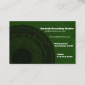 Audio Engineer Euro Visitekaartje (Achterkant)