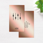 Audio Engineer | Faux Roos Gold Visitekaartje (Bureau)