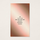 Audio Engineer | Faux Roos Gold Visitekaartje (Achterkant)