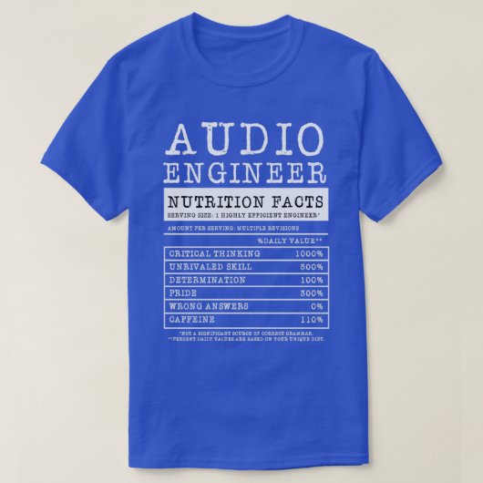 Audio Engineer Gift Sound Engineering Giften T-shirt (Design voorkant)