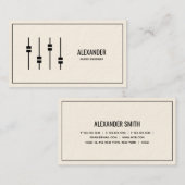 Audio Engineer ivory Visitekaartje (Voorkant / Achterkant)