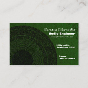 Audio Engineer Oceania Visitekaartje