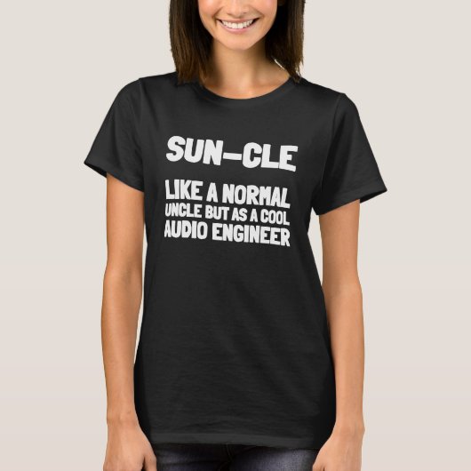 Audio Engineer oom Studio Producer Sound Engine T-shirt (Voorkant)