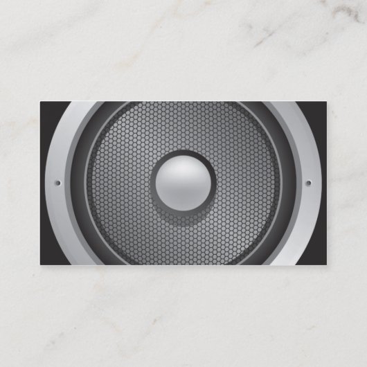 Audio Engineer Personal Visitekaartje (Achterkant)