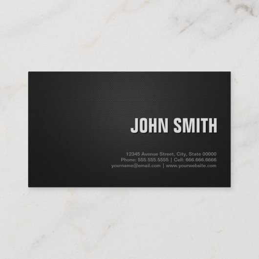 Audio Engineer Professional Black Silver Visitekaartje (Achterkant)