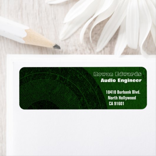 Audio Engineer Return Address Label (Insitu)