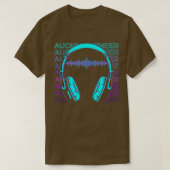 Audio Engineer Sound Engineer Retro Audio Engineer T-shirt (Design voorkant)