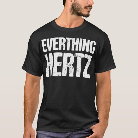 Audio Engineer Sound Guy Hertz T-shirt (Voorkant)