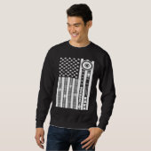 Audio Engineer US Flag Sound Engineer Audio Engine Trui (Voorkant volledig)