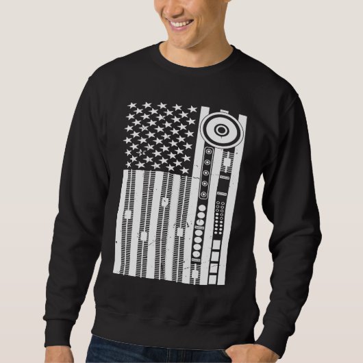 Audio Engineer US Flag Sound Engineer Audio Engine Trui (Voorkant)
