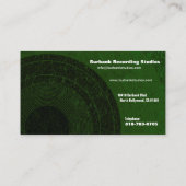Audio Engineer Visitekaartje (Achterkant)