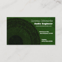 Audio Engineer Visitekaartje