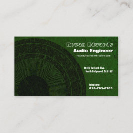 Audio Engineer Visitekaartje