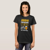 Audio-engineering en -bier dat waarom ik hier ben t-shirt (Voorkant volledig)