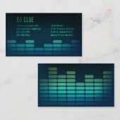 Audio-EQ / mixer / DJ-Visitekaartje Visitekaartje (Voorkant / Achterkant)