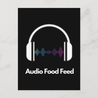 Audio Food Feed  Briefkaart