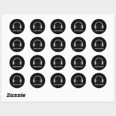 Audio Food Feed Ronde Stickers (Vel)