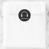Audio Food Feed Ronde Stickers (Tas)