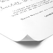 Audio Gästebuch | Telefon Gästebuch Poster (Hoek)