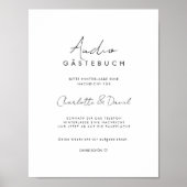 Audio Gästebuch | Telefon Gästebuch Poster (Voorkant)
