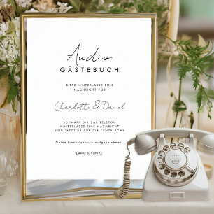 Audio Gästebuch   Telefon Gästebuch Poster