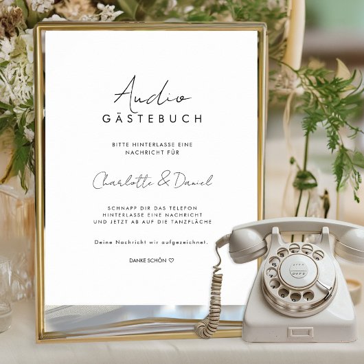 Audio Gästebuch | Telefon Gästebuch Poster