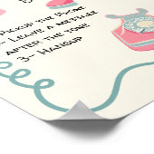 Audio gastenboek bericht doodle grillige teken poster (Hoek)