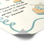 Audio gastenboek bericht doodle grillige teken poster (Hoek)