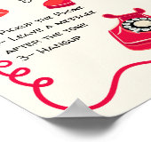 Audio gastenboek bericht doodle grillige teken poster (Hoek)