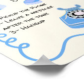 Audio gastenboek bericht doodle grillige teken poster (Hoek)