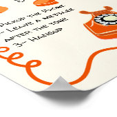 Audio gastenboek bericht doodle grillige teken poster (Hoek)